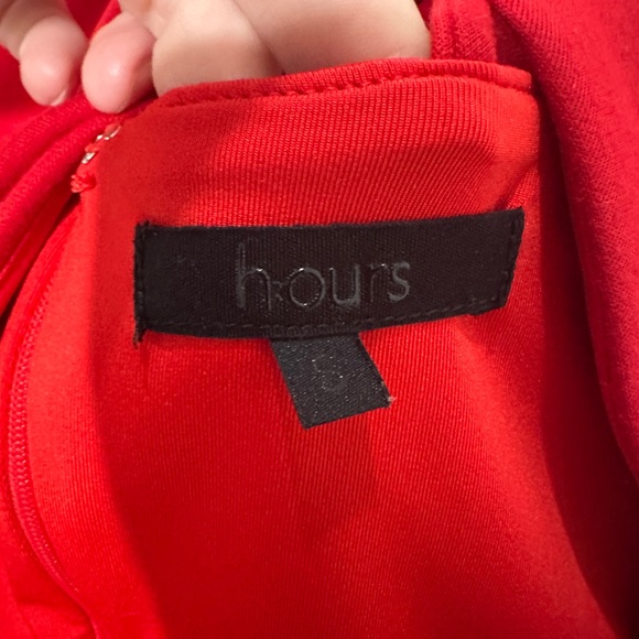 H:ours Revolve Tasha Cherry Red Cut-Out Mini DressBold Strappy Design Holiday S - Picture 13 of 14